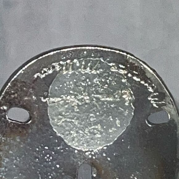 Vintage Maurice Milleur Clear Glass Pitcher With Silver Plate Sand Dollar Beach - Picture 6 of 9